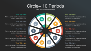 Dark Pie Chart 10 Periods