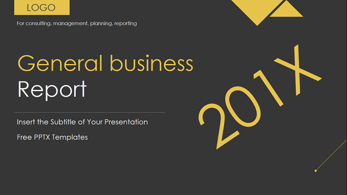 General Business Report Presentation template download feature image