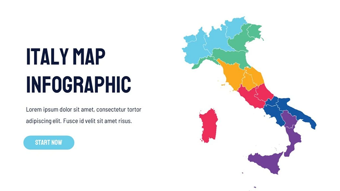 Italy-map-infographic-presentation
