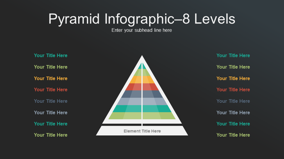 Pyramid Infographic 8 Levels
