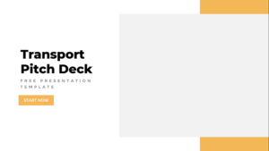 Transport Pitch Deck PowerPoint Template Feature Image