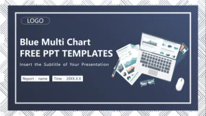 blue-multi-chart-business-powerpoint-templates-feature image