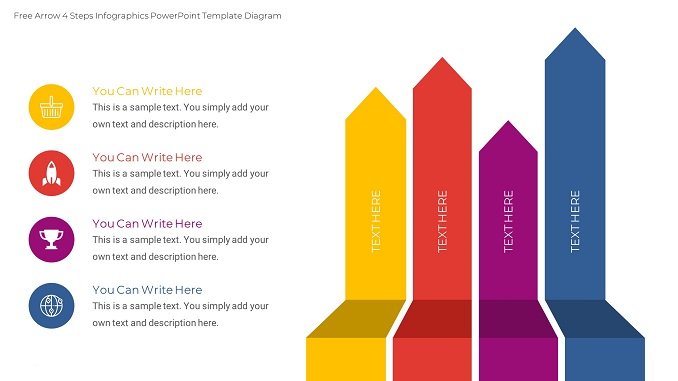 free-arrow-4-steps-infographics-powerpoint-template-diagram