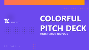 Colorful Pitch Deck presentation template feature image
