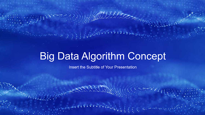 Big Data Algorithm Concept PowerPoint Template Feature Image